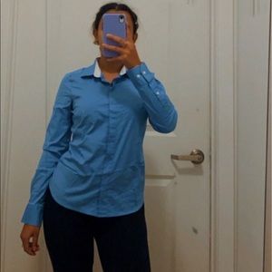 Blue Button Down Dress Shirt